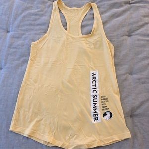 American Apparel yellow “arctic summer” tank top